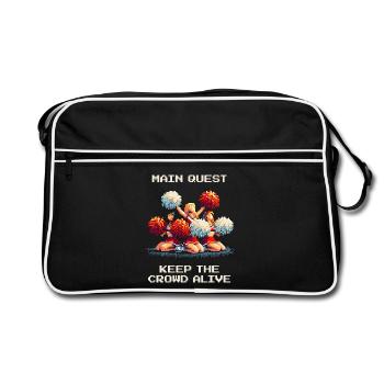 Main Quest: Keeping the Audience Awake | Cheerleading - Retro Bag - black/white - Front