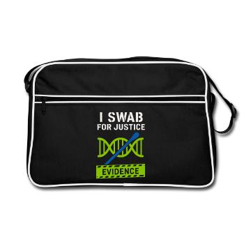 Forensic Chemist Crime Lab Toxicology - Retro Bag - black/white - Front