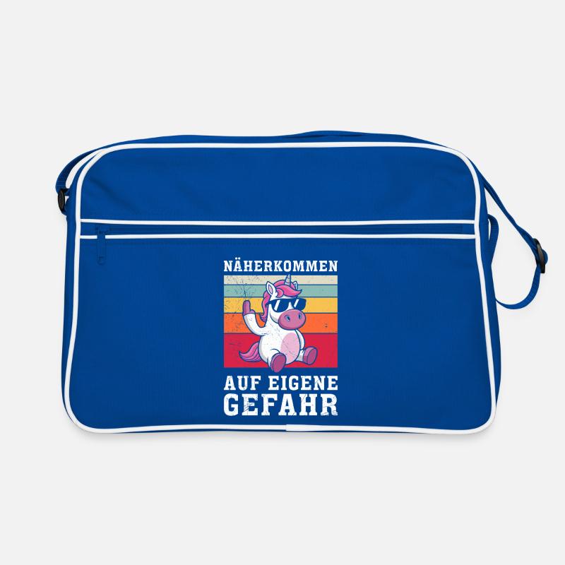 GET CLOSER AT YOUR OWN RISK Funny Retro Bag