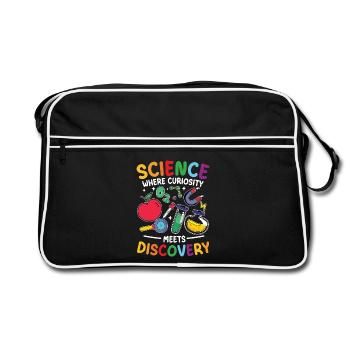 Natural Sciences Where Curiosity Leads to Discovery - Retro Bag - black/white - Front