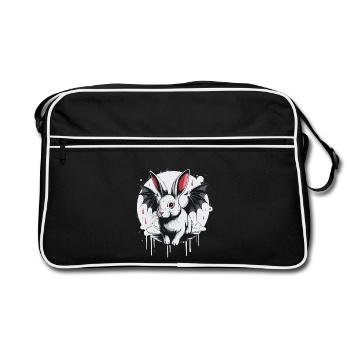 Mystic Rabbit Dragon Mix - Retro Bag - black/white - Front