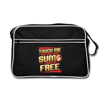 Sumo Wrestler Sumo Wrestling Japanese Nagoya - Retro Bag - black/white - Front