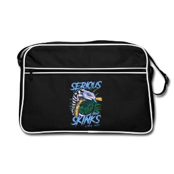 Sérieux au sujet des scinques à langue bleue depuis 1957 - Sac Retro - noir/blanc - Devant
