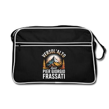 Verso L Alto Saint Pier Giorgio Frassati - Sac Retro - noir/blanc - Devant