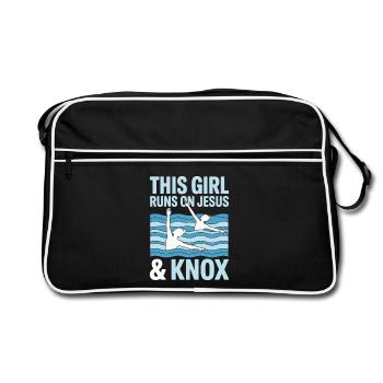 Synchronschwimmen Kunstschwimmen Wassersport - Retro Tasche - Schwarz/Weiß - Vorne