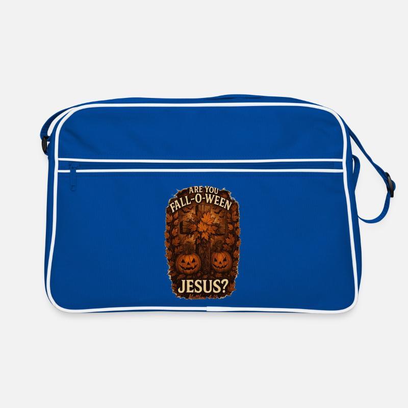 Bist du Fall-O-Ween Jesus Halloween Herbst Retro Tasche