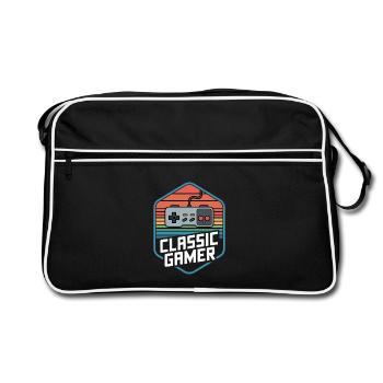 Manette rétro Classic Gamer Nostalgia - Sac Retro - noir/blanc - Devant