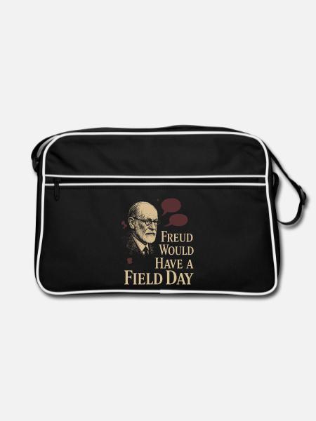 Future psychologist diagnose me - Retro Bag - black/white - Front