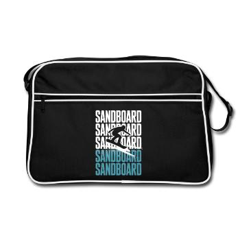 Sandboarder rétro Sandboarding d’été - Sac Retro - noir/blanc - Devant