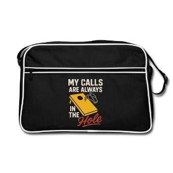 Cornhole Refere Official Referee - Retro Bag - black/white - Front