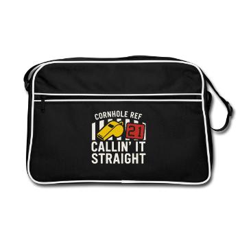 Cornhole Refere Official Referee - Retro Bag - black/white - Front