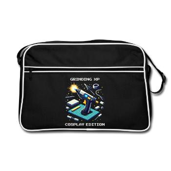 Grinding XP – Cosplay Edition | Crafting, Con - Retro Bag - black/white - Front