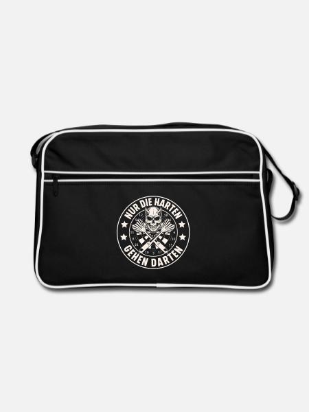 Darts - Retro Tasche - Schwarz/Weiß