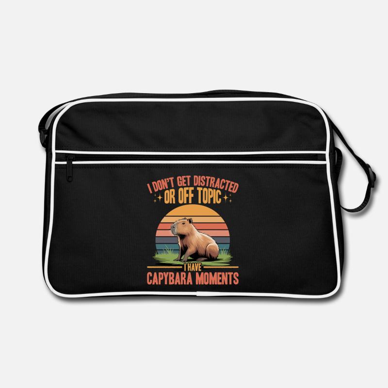 Funny Capybara Retro Tasche