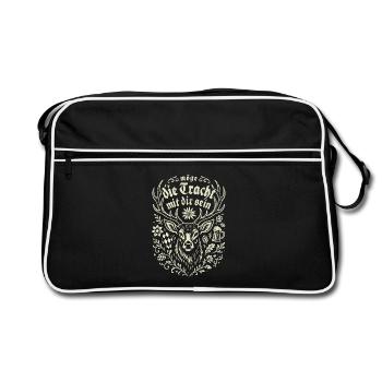 May the traditional costume be with you - Marquee & Fun - Retro Bag - black/white - Front