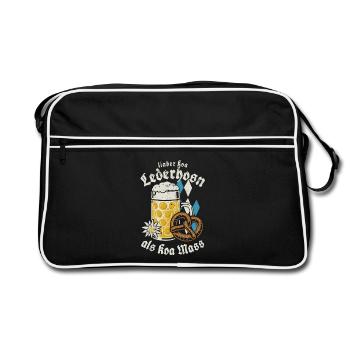 Lieber koa Lederhosen als koa Mass - Gaudí - Sac Retro - noir/blanc - Devant