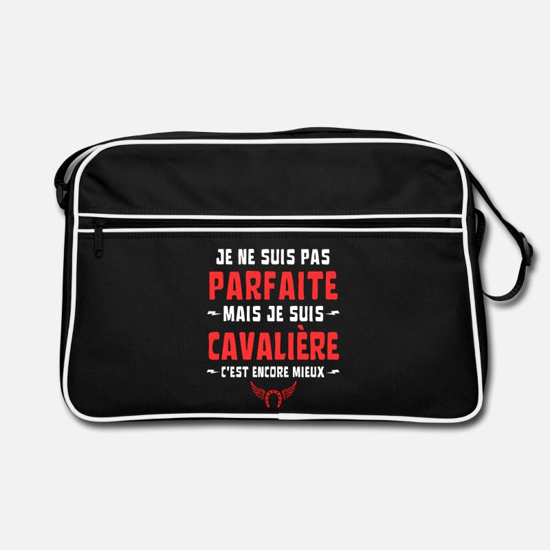 JE NE SUIS PAS PARFAITE MAIS CAVALIERE Sac Retro