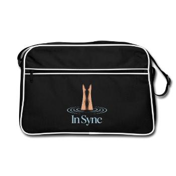 Synchronschwimmen Kunstschwimmen Wassersport - Retro Tasche - Schwarz/Weiß - Vorne