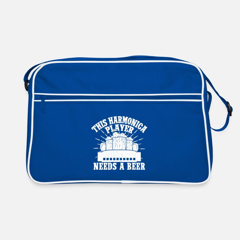 Harmonica Musican Needs A Beer Harmonica Retro Tasche