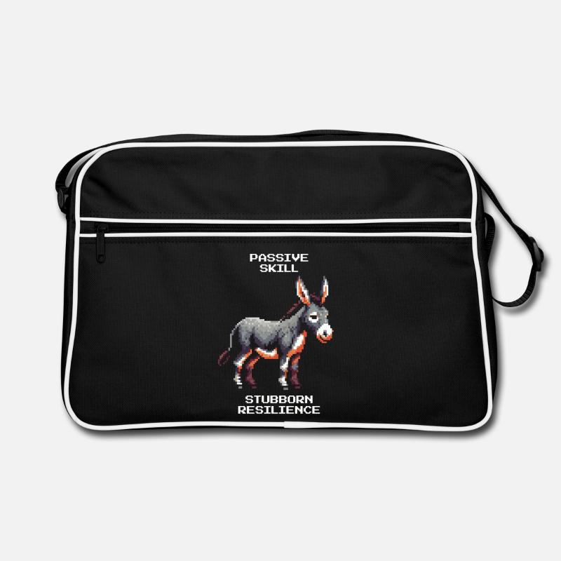 Esel: Sture Ausdauer | RPG Humor Retro Tasche