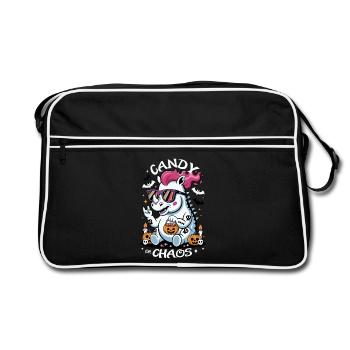 Rhinocéros Halloween Chaos - Sac Retro - noir/blanc - Devant