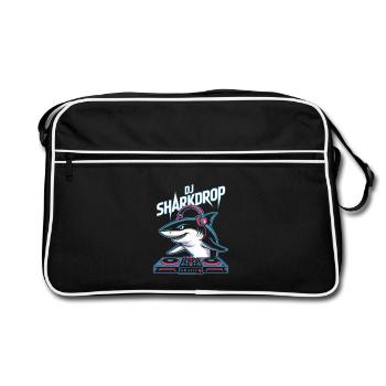 DJ SHARKDROP Shark DJ Booth Rave Vibes - Retro Bag - black/white - Front