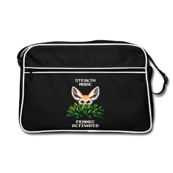 Mode furtif – Fennec activé | Fennec - Sac Retro - noir/blanc - Devant