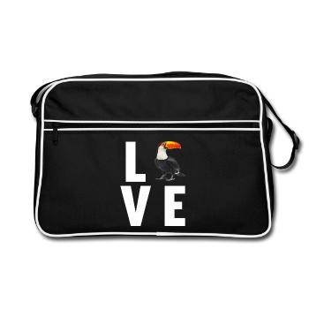 Toucans Toucan - Retro Bag - black/white - Front