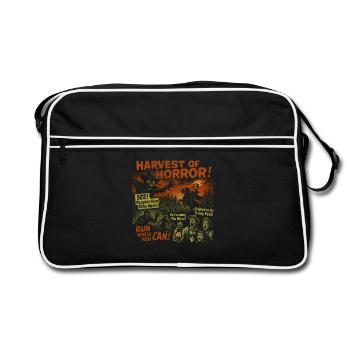 Ernte des Horrors Maislabyrinth Filmplakat Hallowe - Retro Tasche - Schwarz/Weiß - Vorne