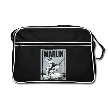 Marlin Pêcheuse Rétro - Sac Retro - noir/blanc - Devant