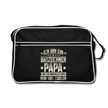 Draughtsman Dad - Retro Bag - black/white - Front