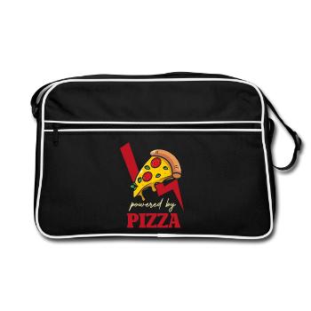 Power Pizza Blitz Logo - Retro Bag - black/white - Front