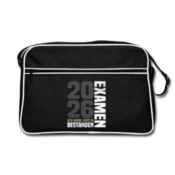 Examen réussi 2026 - J’ai terminé - Sac Retro - noir/blanc - Devant