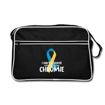 Conception du ruban Chromie - Sac Retro - noir/blanc - Devant