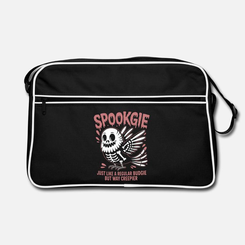 Perruche hantée Squelette Perruche oiseau Sac Retro
