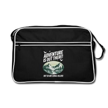 Adventure Is Out There Serial Killers - Retro Bag - black/white - Front