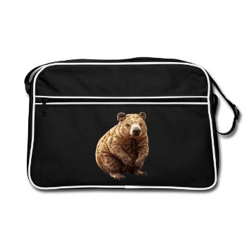 Wombats Wombat - Sac Retro - noir/blanc - Devant