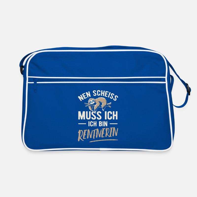 Nen Scheiss muss ich ich bin Rentnerin Retro Tasche