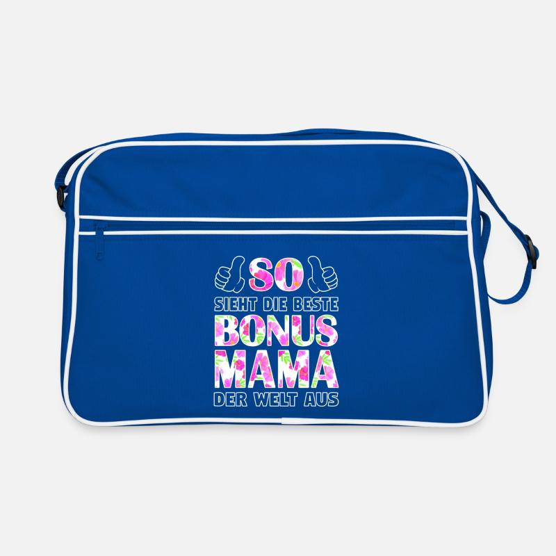 Bonus Mama Mutter Stiefmutter Muttertag Geschenk Retro Tasche