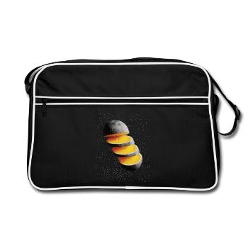 Sliced Lemon Moon Moon Lemon - Retro Bag - black/white - Front