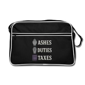 Cadavre Science Humour noir Mort Positif - Sac Retro - noir/blanc - Devant