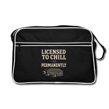 Cadavre Science Humour noir Mort Positif - Sac Retro - noir/blanc - Devant