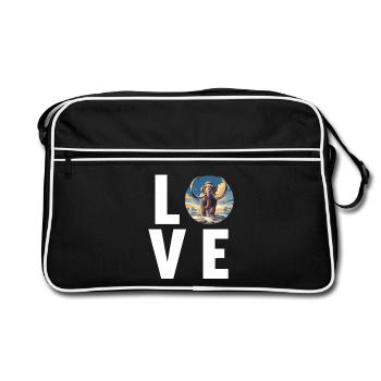 Mammuts Mammut - Retro Tasche - Schwarz/Weiß - Vorne
