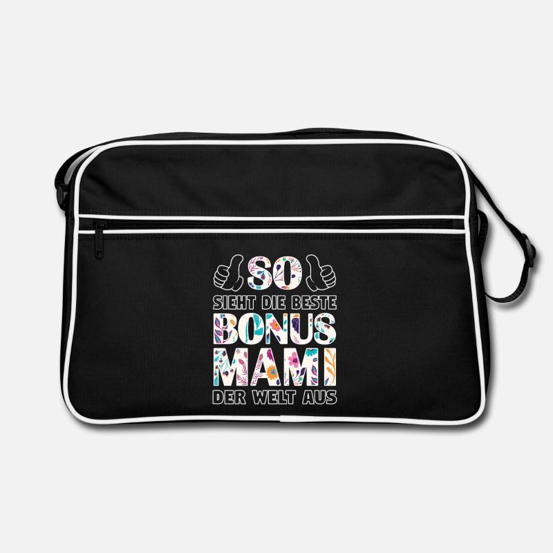 Bonus Mami Mama beste Mutter Muttertag Geschenk Retro Tasche