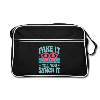 Natation synchronisée Natation artistique Sports nautiques - Sac Retro - noir/blanc - Devant