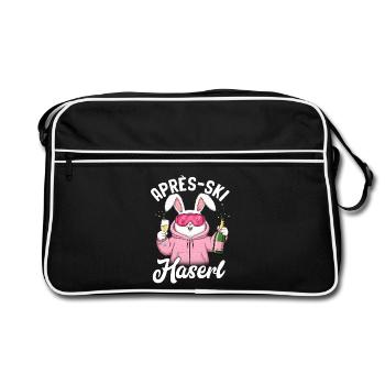 Lapin d’après-ski - Sac Retro - noir/blanc - Devant