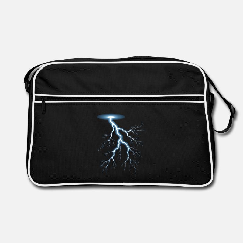 Lightning Lightning Thunderstorm Current Storm Retro Bag
