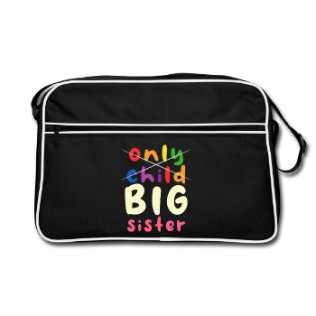 Big Sister Pride Design - Retro Bag - black/white - Front