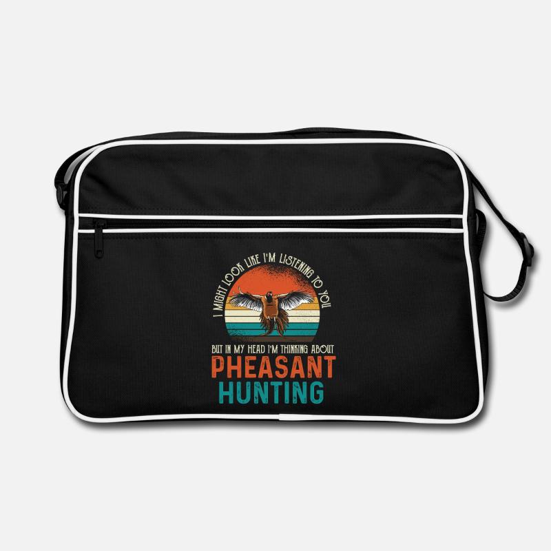 Pheasant Hunting Retro Sunset Retro Bag