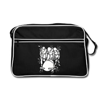 Bobsleigh Bobsleigh Bobsleigh à quatre - Sac Retro - noir/blanc - Devant